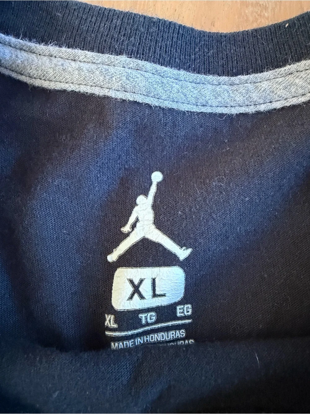 Jordan Black Short-Sleeve Graphic Tee with White Print
